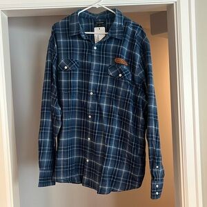 Revelton blue flannel button up size XXL